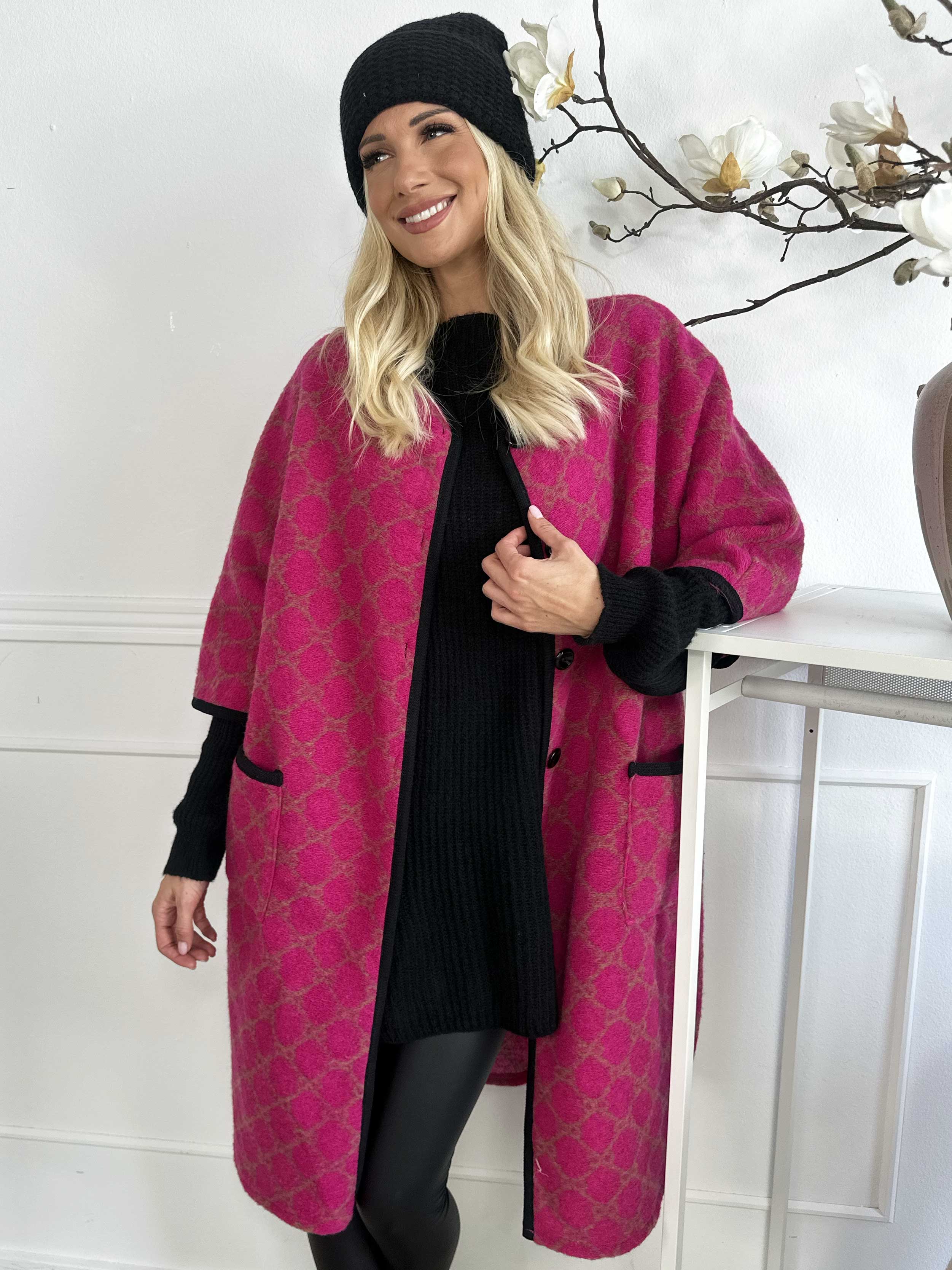 Arianna - Mønstret frakke